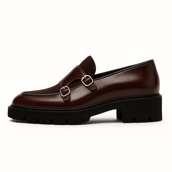 Patrick | Półbuty z podwójną klamrą typu monk strap