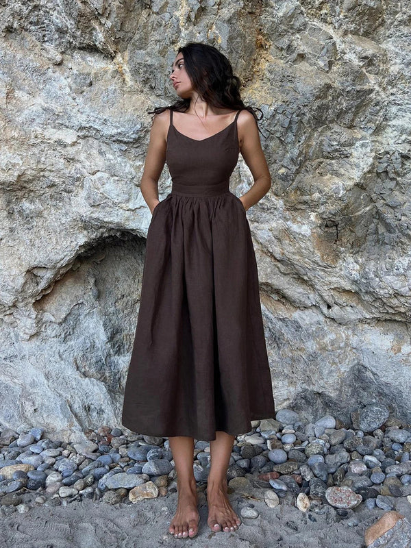 Women's Beach Midi Summer Dress