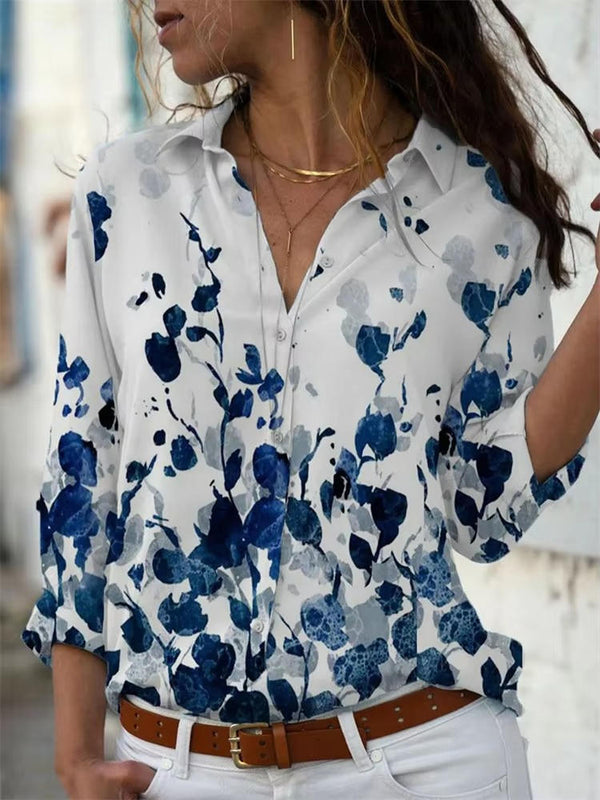 Nevaeh | Camisa abotonada con estampado geométrico