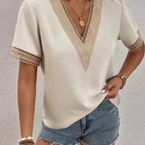 Evira | Damen Lässig Oberteil | Beige