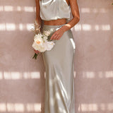 Berenie | Women's Wedding Guest Top and Skirt Set | Two-Piece