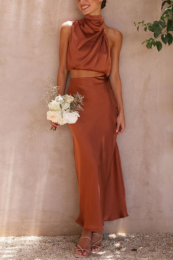 Berenie | Women's Wedding Guest Top and Skirt Set | Two-Piece