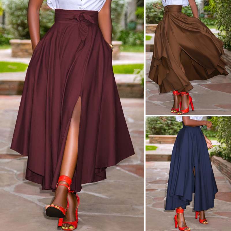 Feija | Damen Vintage Elegant Röcke | Maxi