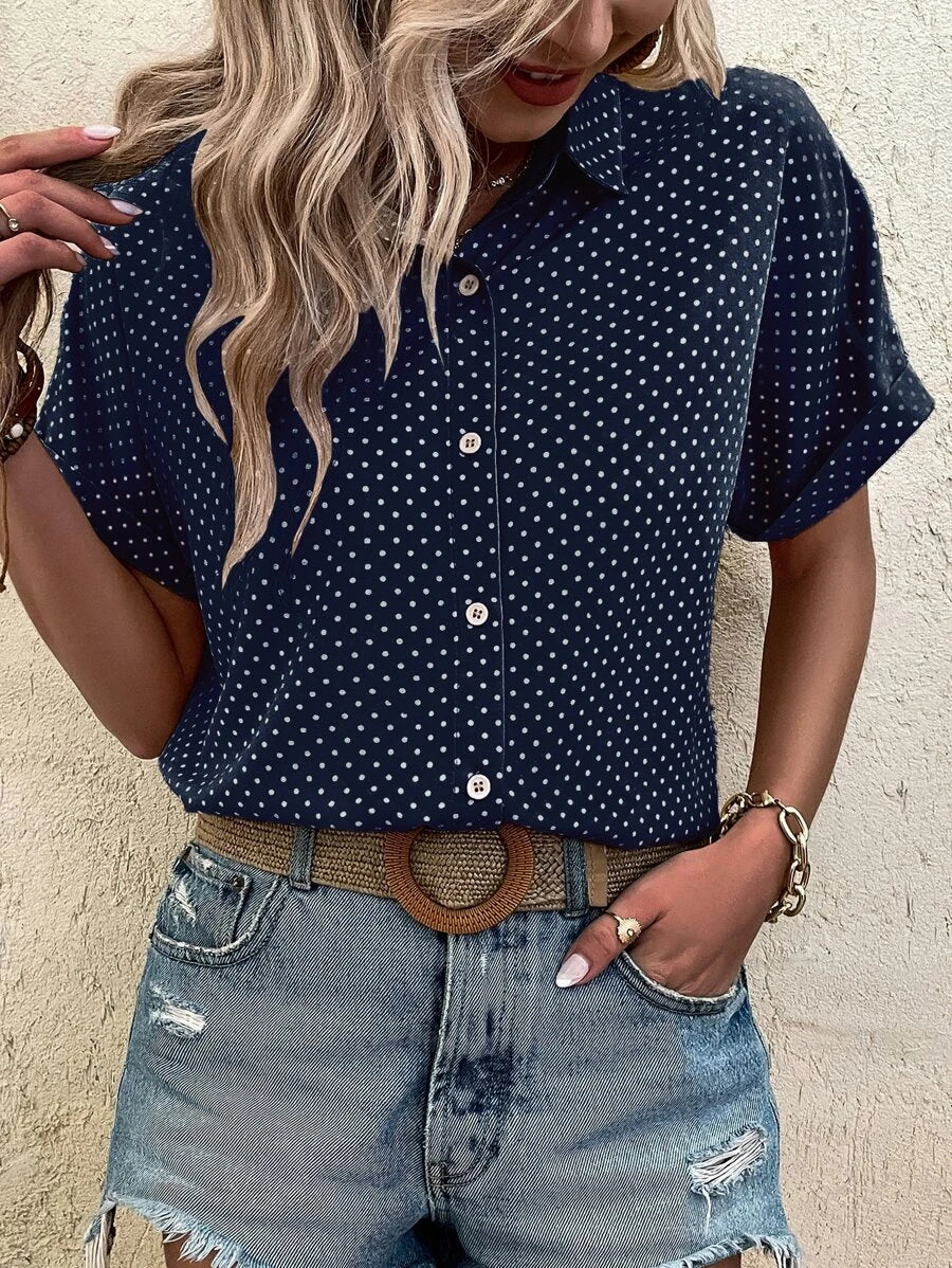 Elviera | Damen Vintage Polo | Kurzarm