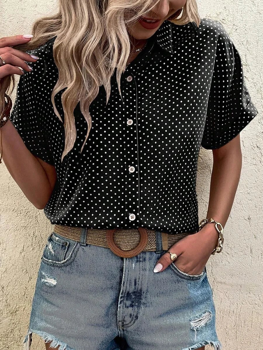 Elviera | Damen Vintage Polo | Kurzarm