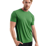 Herren Kurzarm Rundhals Einfach T-Shirt