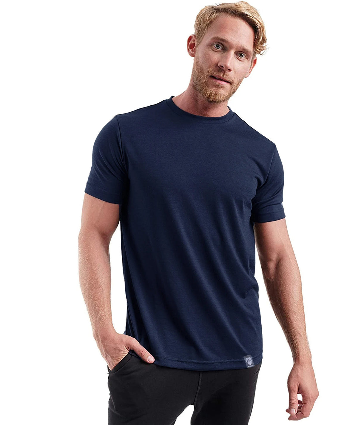 Herren Kurzarm Rundhals Einfach T-Shirt