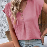 Leanar | Damen V-Ausschnitt Bluse | Bequem