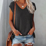 Ilonna | Damen V-Ausschnitt Oberteil | Klassiker