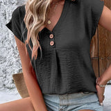 Leanar | Damen V-Ausschnitt Bluse | Bequem