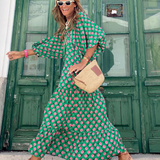 Berthilde | Robe d'été vintage pour femme | Maxi