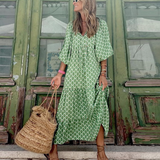 Berthilde | Robe d'été vintage pour femme | Maxi