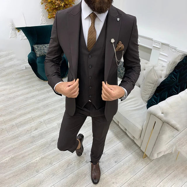 Herren Moderne Anzug | Dreiteilig