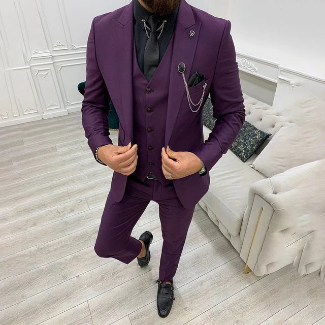 Herren Moderne Anzug | Dreiteilig