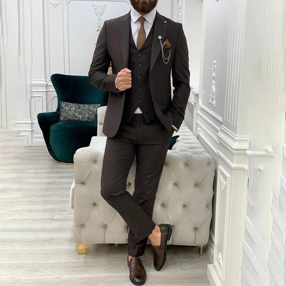 Herren Moderne Anzug | Dreiteilig