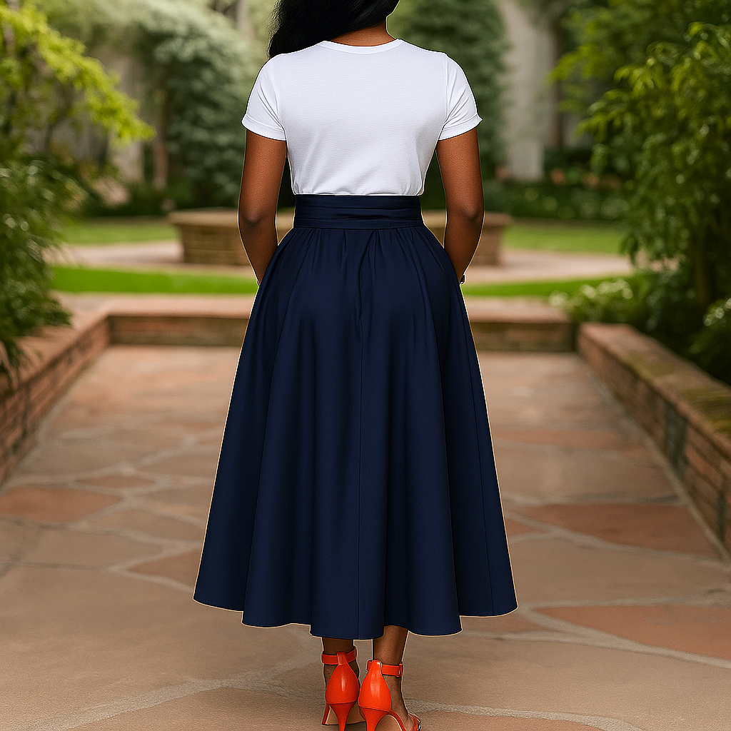 Feija | Damen Vintage Elegant Röcke | Maxi