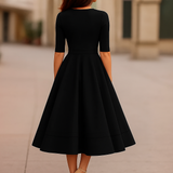 Annamaria | Robe de Soirée Rétro Femme | Midi