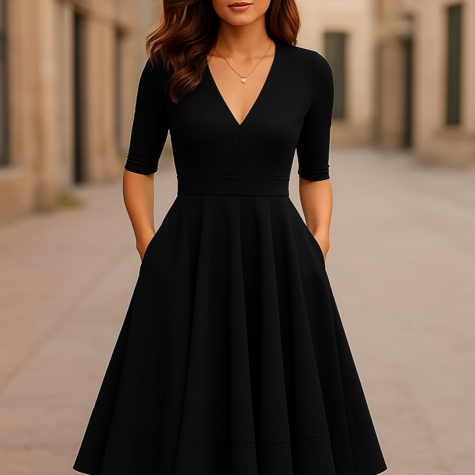 Annamaria | Robe de Soirée Rétro Femme | Midi