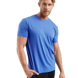Herren Kurzarm Rundhals Einfach T-Shirt