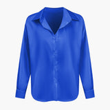 Damen Geknöpft Lang Bluse