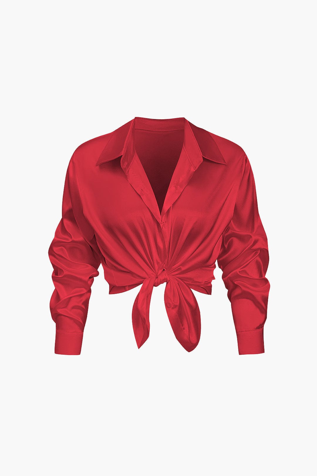 Damen Geknöpft Lang Bluse