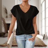 Aubrey | Camiseta de manga corta con escote corazón