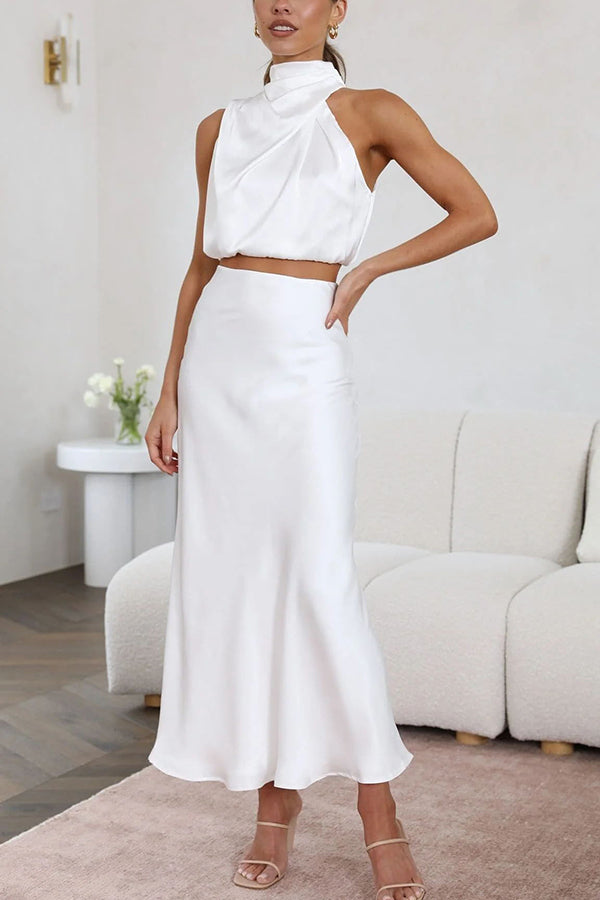 Berenie | Women's Wedding Guest Top and Skirt Set | Two-Piece