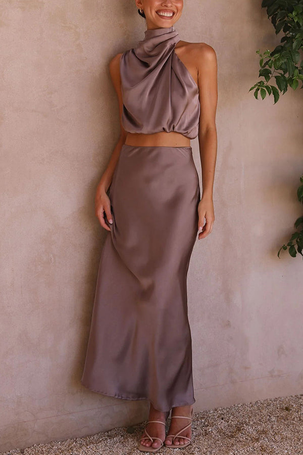 Berenie | Women's Wedding Guest Top and Skirt Set | Two-Piece