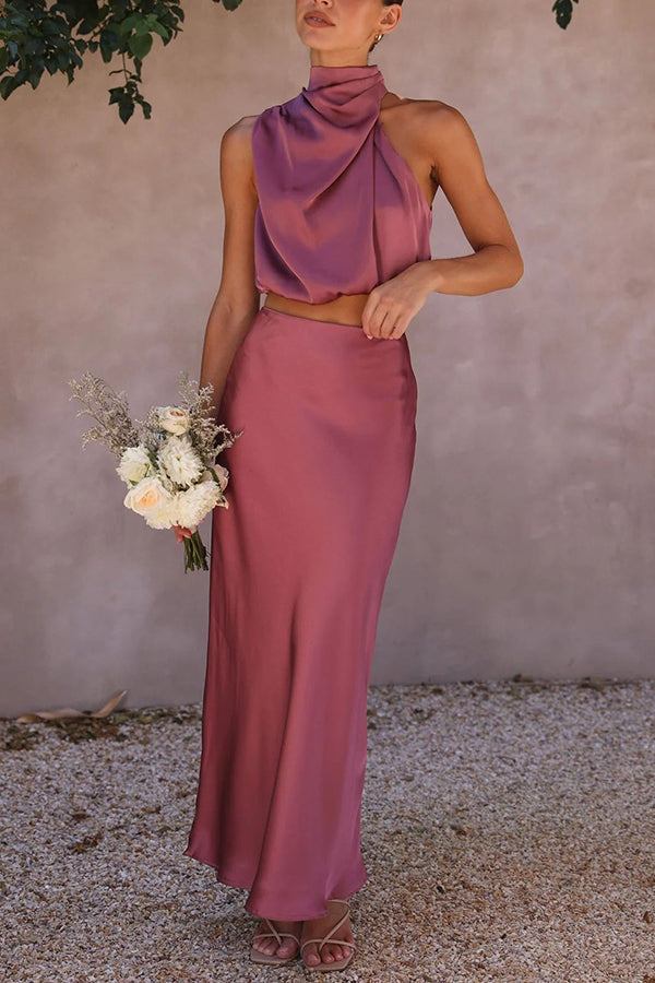 Berenie | Women's Wedding Guest Top and Skirt Set | Two-Piece