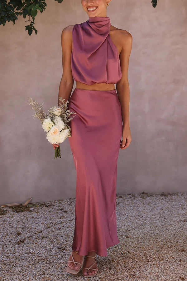 Berenie | Women's Wedding Guest Top and Skirt Set | Two-Piece
