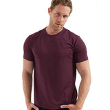 Herren Kurzarm Rundhals Einfach T-Shirt