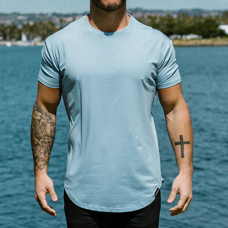 Herren Rundhalsausschnitt Kurzarm T-Shirt