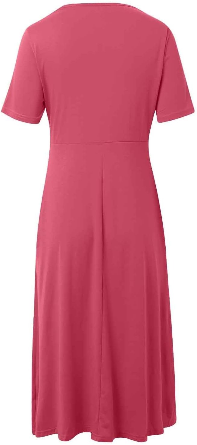 Maryjane | Damen Midikleid | V-Ausschnitt