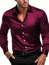 Herren Knopfleiste Langarm Hemd