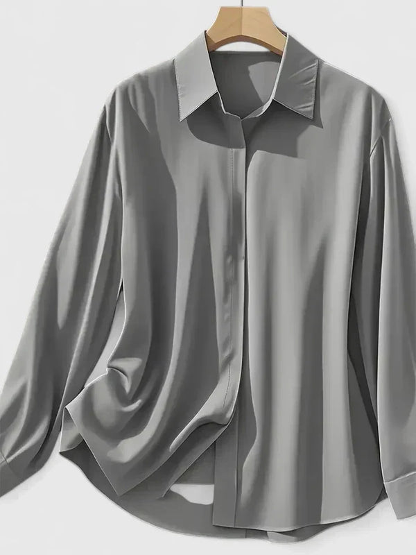 Hazel | Camisa abotonada con tapeta oculta