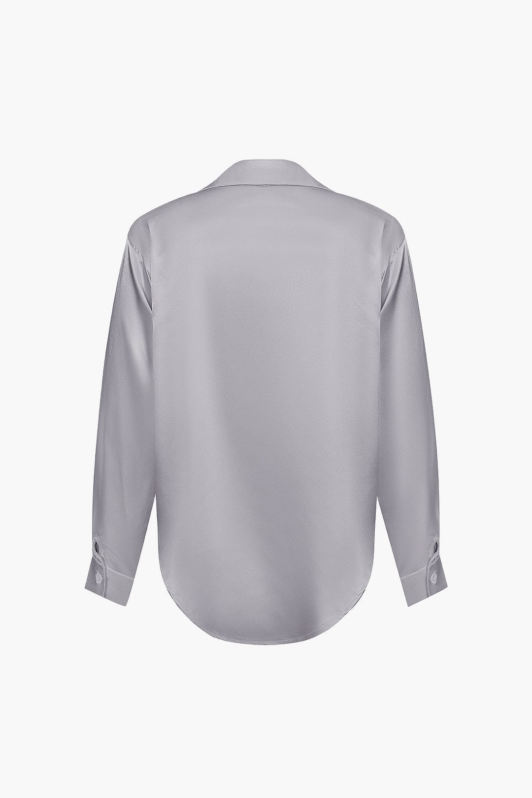 Damen Geknöpft Lang Bluse