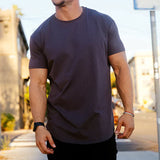 Herren Rundhalsausschnitt Kurzarm T-Shirt