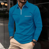 Stefan | Herren Langärmeliges Polo-Shirt | Klassischer Schnitt