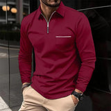 Stefan | Herren Langärmeliges Polo-Shirt | Klassischer Schnitt