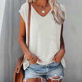 Ilonna | Damen V-Ausschnitt Oberteil | Klassiker