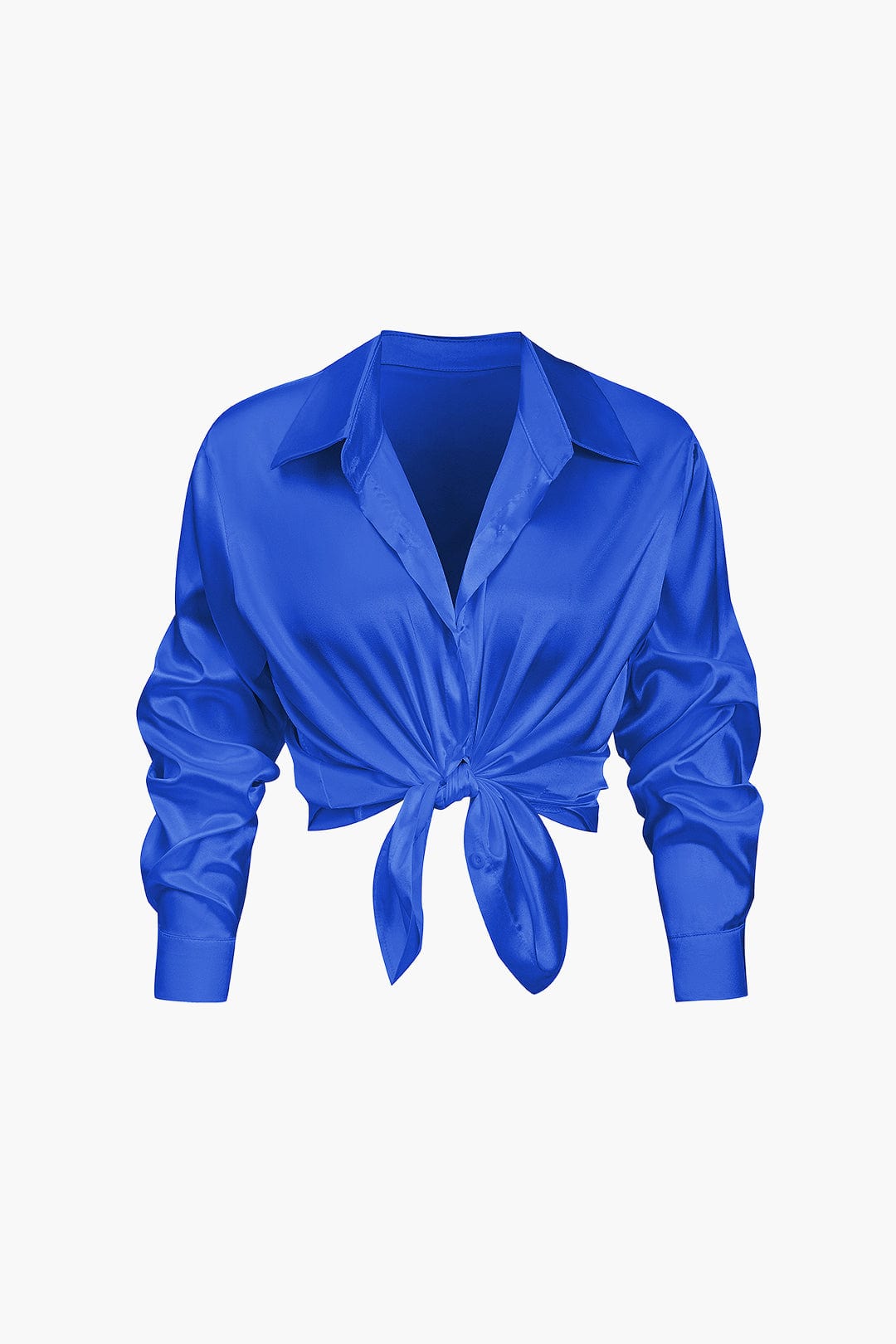 Damen Geknöpft Lang Bluse
