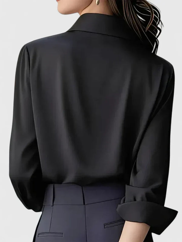 Hazel | Camisa abotonada con tapeta oculta