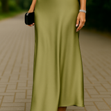 Theresia | Women's Elegant Shiny Skirt | Maxi