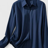 Hazel | Camisa abotonada con tapeta oculta