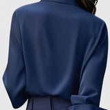 Hazel | Camisa abotonada con tapeta oculta