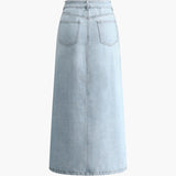 Damen Hoher Taille Jeansrock