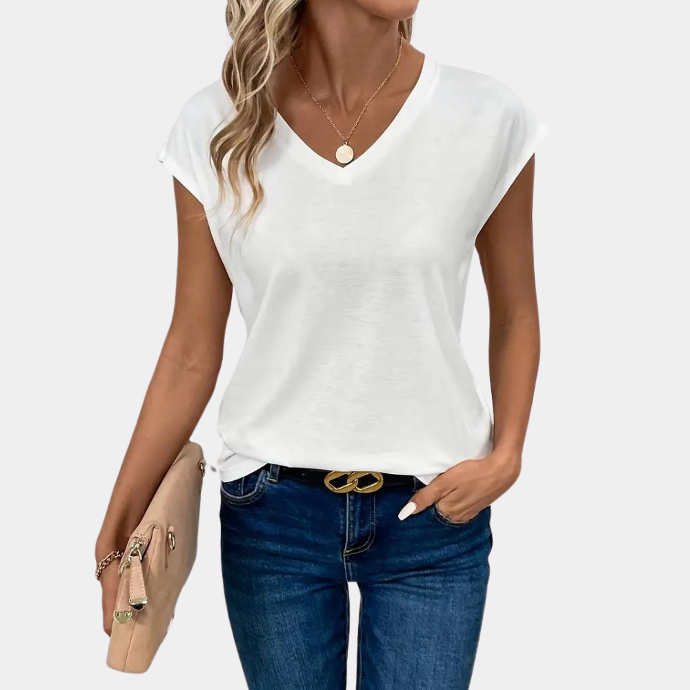 Gilena | Camisa casual ligera para mujer | Manga corta