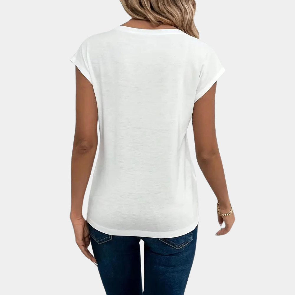 Gilena | Camisa casual ligera para mujer | Manga corta