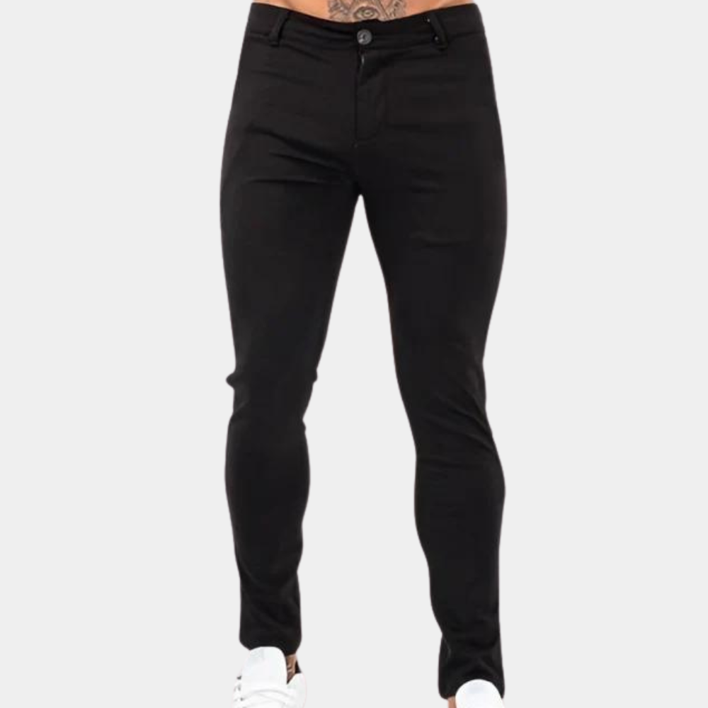 Herren Schwarz Dünn Jeans