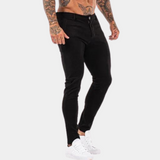 Herren Schwarz Dünn Jeans